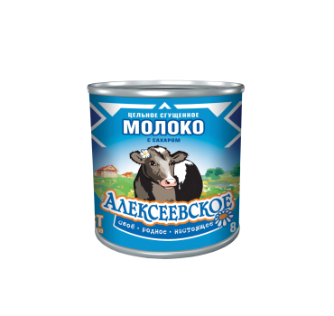 „ალექსეევსკოე “შესქელებული რძე 8,5% 380 გ
