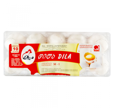 „დილა“ კვერცხი 1 კატ. 10 ც.
