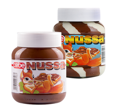 „ნუსა“ შოკოლადის კრემი თხილით 750 გ 
