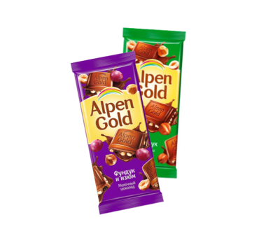 „ალპენ გოლდი“ შოკოლადის ფილა 80/90 გ
