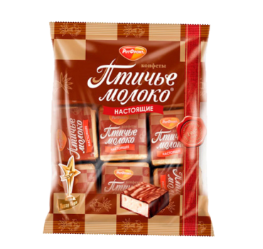 „კრასნი აქტიაბრი“ შოკოლადის კანფეტი „ჩიტის რძე“ 225 გ
