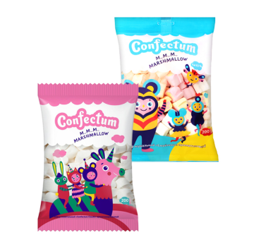 „კონფექტუმი“ ზეფირი  არომატიზებული 200 გ 
