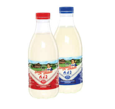 „სოფლის ნობათი“ რძე პასტერიზებული 2.5% ;  3.2% 930 მლ 
