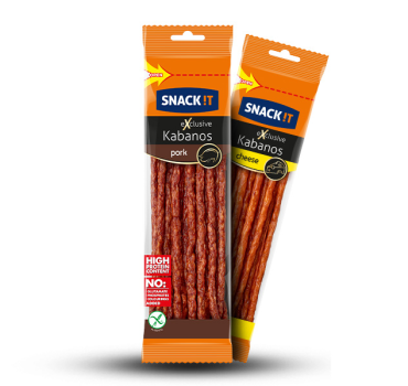 „Snack IT“ კაბანოსი ყველით/ღორის ხორცით/„ჩილი“ 120 გ
