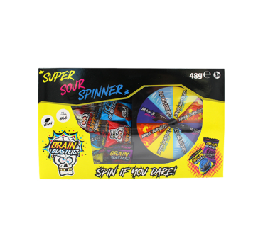 „ბრეინ ბლასტერს“ კარამელი სუპერ მჟავე ხილის 100 გ 
