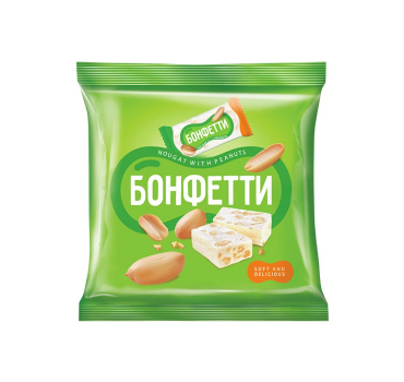 „იაშკინო“ შოკოლადის კანფეტი „ნუგა“ არაქისით 500 გ
