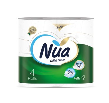 „ნუა“ საპირფარეშოს ქაღალდი 4 ც. 
