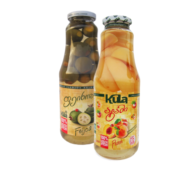 „კულა“ ფეიხოას/ატმის კომპოტი 1 ლ 
