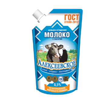 „ალექსევსკოე“ შესქელებული რძე 8.5% 300 გ
