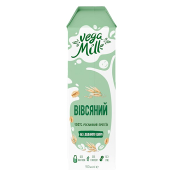 „ვეგა მილკ“ რძე ვეგანური 1.5% 950 მლ 

