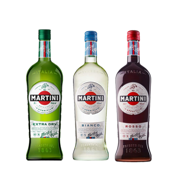 „მარტინი ვერმუტი როსო“/„ბიანკო“ 0.5 ლ 
