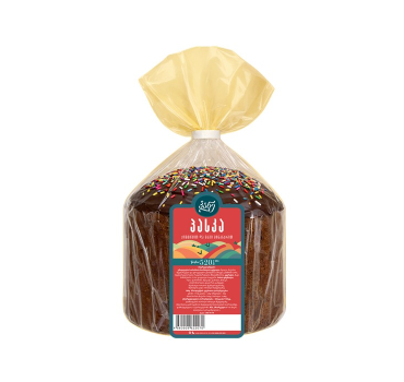 „პანე“ პასკა ქიშმიშით და შოკოლადის მინანქრით 520 გ
