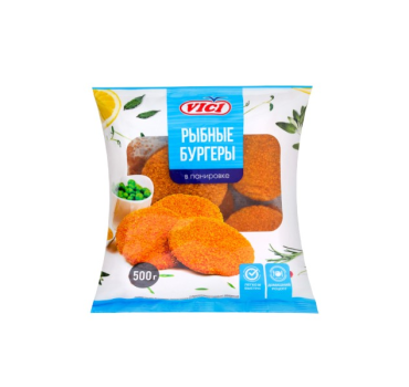„ვიჩი“ თევზის ბურგერი, გაყინული 500 გ 
