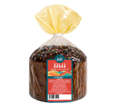 „პანე“ პასკა ქიშმიშით და  შოკოლადის მინანქრით 820 გ 
