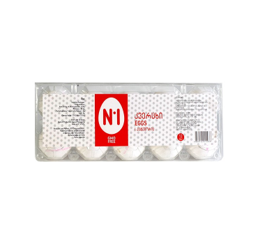 „N1“ კვერცხი 1 კატ. 10 ც. 
